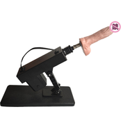 Machine sexuelle automatique à poussée vibrante pour femmes, électrique, à vitesse réglable, avec dildos réalistes