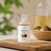 Concentré de jus de fruit du moine pur, édulcorant liquide à base de fruit du moine, extrait de fruit séché, Mogroside V, OEM ODM, HPLC, COA, USDA, HALAL, KOSHER