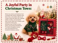 Coffret Cadeau Noël 2026 : Ensemble Collier et Quatre Articles pour Chiens – Conception Confortable pour l'Hiver – Idéal comme Cadeau pour Chiens