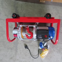 Palans électriques à câble de 500 kg de style italien, 220V/380V avec roues métalliques, télécommande sans fil en option