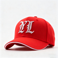 Gorra de béisbol vintage personalizada de 6 paneles, sin estructura, con bordado 3D, ajustable, de alta calidad, para deportes, con bordado común.