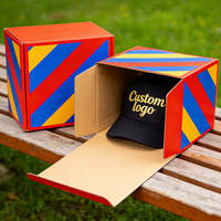 Cajas Personalizadas para Gorras Trucker, Caja Protectora para Gorras de Béisbol con Malla Trasera, Empaque de Caja para Gorras de Marca