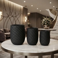 Pot Bunga Fiber Clay Gaya Modern Ramah Lingkungan Biodegradable Ringan Tahan Lama untuk Penggunaan Luar Ruangan/Dalam Ruangan Taman Pusat Perbelanjaan