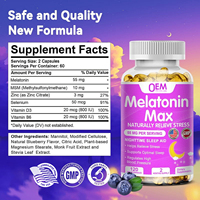 Complément alimentaire pour le sommeil OEM, capsules molles de mélatonine, vitamine B6, GABA, mélatonine en gélules, aide à un sommeil optimal