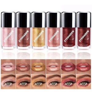 Produits à marque privée très demandés en stock – Fard à paupières liquide multi-usage scintillant, illuminateur et contouring longue tenue - Product Image 3