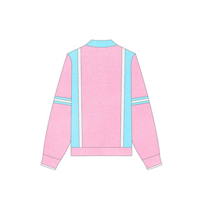 Nouveau Style ODM Cardigan femmes <span class=keywords><strong>pull</strong></span> côtelé Jacquard tricoté <span class=keywords><strong>pull</strong></span> <span class=keywords><strong>Sport</strong></span> à manches longues fermeture éclair hiver tricoté <span class=keywords><strong>pull</strong></span> - Product Image 2