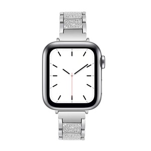 <span class=keywords><strong>Bracelet</strong></span> pour femmes pour <span class=keywords><strong>Apple</strong></span> <span class=keywords><strong>Watch</strong></span> 40mm <span class=keywords><strong>44mm</strong></span> 41mm 45mm 46mm 49mm <span class=keywords><strong>Bracelet</strong></span> en <span class=keywords><strong>acier</strong></span> inoxydable avec diamants pour IWatch Series 10 9 8 7 6 5 4 - Product Image 4