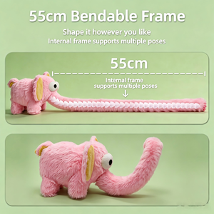 Juguete Interactivo para Mascotas con Sonido de Elefante de Nariz Larga para Cachorros, para Juego Individual y Alivio del Aburrimiento, Juguete Divertido y Adorable para Enriquecer a las Mascotas - Product Image 6