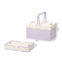Boîte Cadeau Couleur Macaron, Boîte de Rangement Pliable en Plastique pour Camping en Plein Air, Bac de Rangement pour Petits Articles, Vente en Gros