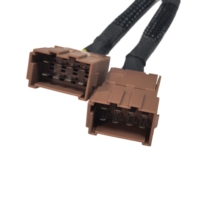 Faisceau de câblage automobile en Y, 1 vers 2, 8 voies, connecteur de minuterie, câble répartiteur fil à fil pour réparation et modification automobile