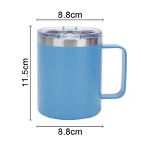 Thermos à double paroi en acier inoxydable personnalisé avec logo original, mini tasse à café, tasse à eau, mug avec couvercle