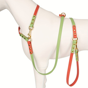 Özel Yüksek Kaliteli Ağır Hizmet Tipi PU Katı Lüks Moda Çift Taraflı Köpek Tasması Bağlayıcısı İki Köpek Yürütmek İçin Dolaşma Yok - Product Image 3