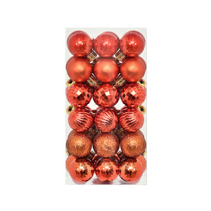 Decoraciones Navideñas, 36 Bolas de Navidad de 3 cm, Adornos Colgantes Clásicos en Forma de Barril, Decoración Festiva - Product Image 4