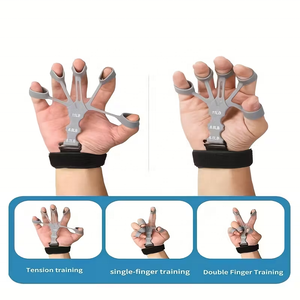 Nouvel entraîneur de doigts en silicone à 5 doigts, dispositif de <span class=keywords><strong>tension</strong></span> du <span class=keywords><strong>poignet</strong></span>, correcteur de tir, dispositif d'aide à la force de préhension - Product Image 3
