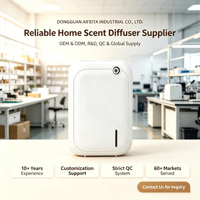 Diffuseur d'arômes sans eau à deux fluides 140 ml, mural, avec minuterie via application, faible bruit, machine à parfum à brancher, pour usage commercial et domestique, personnalisable OEM
