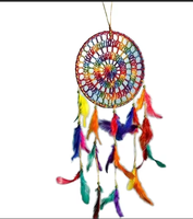 Große Großhandel handgemachte Boho hängende Feder Traum fänger für Auto Home Room Tür Wand kunst Party Dekor Ornament Handwerk DIY Kit
