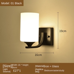 Nordic Loft Parlor Wall <b>Lamp</b> <b>LED</b> E26 Golden Chrome Plated Touch Control Dimmable Bedroom Wall Sconce Decorative Light - Product Image 4