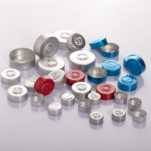 Bouchons d'arrachage en aluminium stériles certifiés ISO de 13mm et 20mm à anneau de traction pour l'étanchéité des flacons pharmaceutiques, de laboratoire et d'injection - Product Image 5