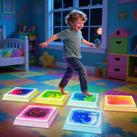 Dalles lumineuses LED sensorielles auto-adhésives pour sol, tapis de jeu pour enfants, équipement de salle sensorielle, idéal pour l'entraînement