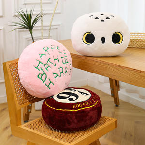 Peluche Hibou <span class=keywords><strong>Hedwig</strong></span> Mignonne de 15 Pouces, Coussin de Lit, Anti-Stress, Cadeau d'Anniversaire, en Tissu Coton Lavé PP - Product Image 1
