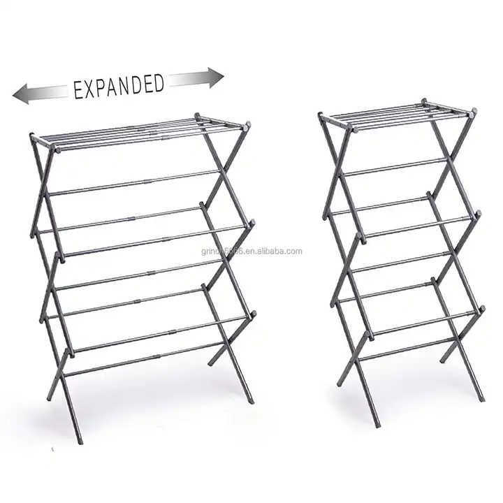 3-tier expandable collapsing foldable laundry drying