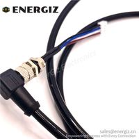 Benutzer definierte ein codiertes flaches m8 4-poliges Panel-Mount-Stecker auf jst m8 Sensor-Verbindungs kabel zum Verkauf