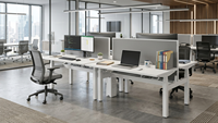 Poste de travail assis-debout pour bureau, bureau d'ordinateur pour personnel, table réglable en hauteur, table de travail debout, mobilier de poste de travail pour personnel