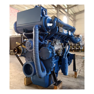 해양 발전기 300kw 정격 전력 350Hp 해양 디젤 엔진 보트 용 100% 구리 해양 교류 발전기 - Product Image 1