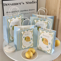 Sacs en papier kraft blanc de nouvelle conception pour les cadeaux d'anniversaire, la pâtisserie, les souvenirs, l'emballage, les vêtements, les sacs de shopping