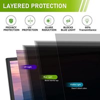 Filtre de confidentialité Axidi pour écran de moniteur, protection d'écran de confidentialité pour ordinateur de bureau
