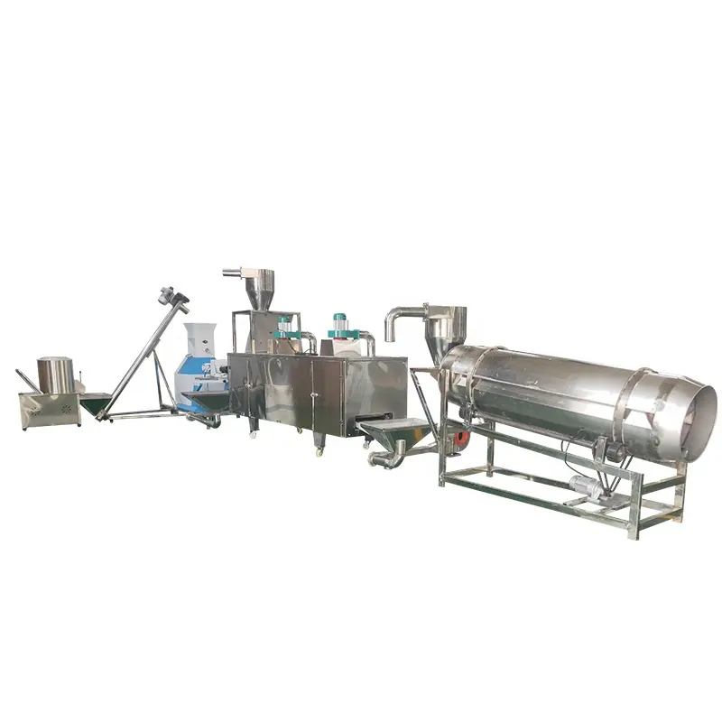 China supplier Floating Fish Feed Pellet Making Machine /Pet Food Single Screw Extruder / Production Line