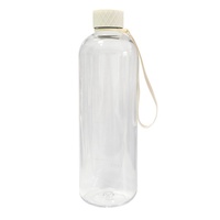 Botella de Agua Deportiva de Plástico Esmerilado de 1500 ml, a Prueba de Fugas, con Correa de Transporte