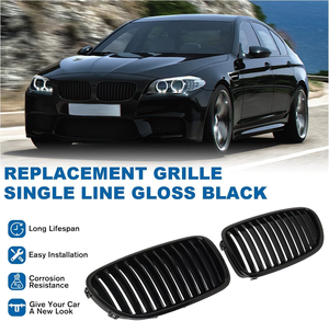 宝马5系ABS格栅F10 F18 2010-2017前保险杠格栅新款光泽肾单板条LUMA 10-17哑光黑色<span class=keywords><strong>M</strong></span>颜色 - Product Image 3