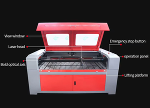 Machine de gravure et de découpe laser CO2 Songli 1390 100W, prise en charge des formats graphiques 3D AI BMP PLT pour MDF, source laser de marque Raycus - Product Image 3