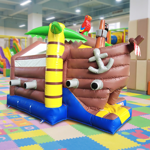 WINSUN Trampoline Gonflable Robuste Pirate en PVC Imperméable pour Fêtes d'Enfants, Parcs d'Attractions, Loisirs en Plein Air, Voiture - Product Image 1