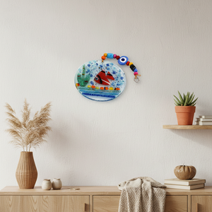 Decoración de pared de ojos malvados de cristal de 12x22 cm Acento de pared único y llamativo - Product Image 3