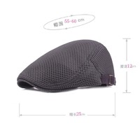 맞춤형 플레인 메쉬 여름 모자 통기성 좋은 캐비캡 남성용 조절 가능 뉴스보이 여성용 베레 쿨 아이비 캡