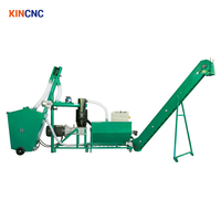 KINCNC Granulateur automatique à matrice plate durable pour biomasse, haute capacité, granulés de 6-12 mm, production de 100-1000 kg/h, pour granulés de bois faciles à fabriquer