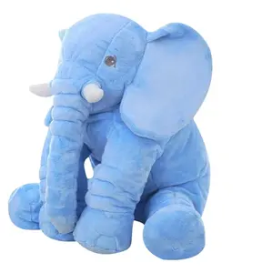 Boneka gajah mewah besar 40cm/60cm, mainan punggung tidur, boneka gajah lucu, hadiah Natal, tinggi 40cm/60cm