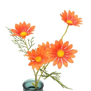 Five heads of Dutch daisy simulation small daisy, Persian Chrysanthemum home wedding photography props decorative flower