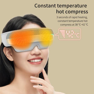 Masseur oculaire sans fil pour la beauté des yeux, relaxation des yeux, vibration, pression d'air chauffée avec compression thermique USB - Product Image 5