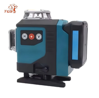 Niveau laser vert TGS Super 3/4D 12/16 lignes à nivellement automatique 360 horizontal et vertical pour usage industriel et bricolage