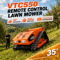 Cortacésped Robótico Comercial Vigorun VTC550, Mini Tractor con Arranque Eléctrico de un Solo Toque, Cortadora de Césped para Campos en Terrazas