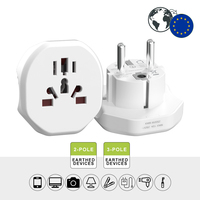 Adaptateur de prise universelle pour voyage en Europe Wontravel OEM ODM, convertisseur de prise électrique européenne