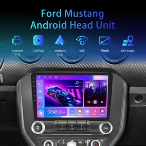 Radio para Auto Rhythm de 9 Pulgadas con Carplay Inalámbrico <span class=keywords><strong>y</strong></span> Android Auto, Sincronización con Aplicaciones de Teléfono, Control por Voz, Reproductor de Navegación para Ford Mustang 2015-2020 - Product Image 4