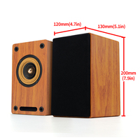 Boîtier de haut-parleur en bois de 3 pouces vide pour DIY, amplificateur de son, haut-parleur audio domestique HIFI, coque en bois pour haut-parleur