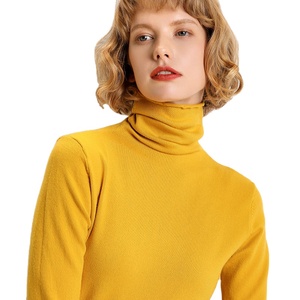 Maglione da donna con logo personalizzato a manica lunga maglieria a collo alto <span class=keywords><strong>vestiti</strong></span> da donna <span class=keywords><strong>maglia</strong></span> da ragazza maglione da donna - Product Image 5