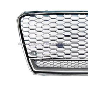 Precio de fábrica, actualización de piezas de automóviles, reacondicionamiento a RS7, rejilla de malla de nido de abeja cromada con marco inferior 2009-2015 para Audi A7 RS7 C7 - Product Image 4