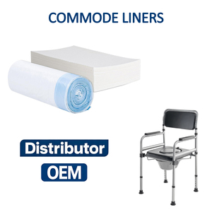 Disposable Commode <strong>Liner</strong> Plastic Bags With Super Absorbent Pads <strong>Potty</strong> <strong>Liner</strong> for Bedside Use Pet - Product Image 1
