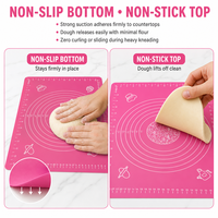 Tapis de comptoir robuste extra épais résistant à la chaleur, gadget de cuisine avec texture antidérapante double face, tapis à pâte en silicone